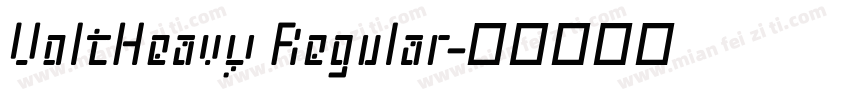 VoltHeavy Regular字体转换